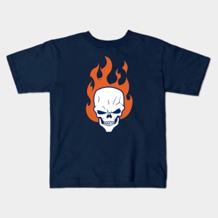 Flaming Skull Kids T-Shirt